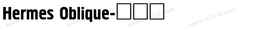 Hermes Oblique字体转换